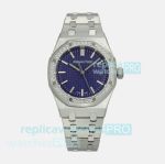 IPF Swiss Copy Audemars Piguet Royal Oak 15551ST 37mm Stainless Steel Watch with Purple Dial 